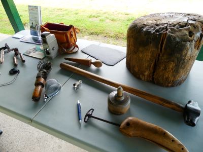 artifacts on table